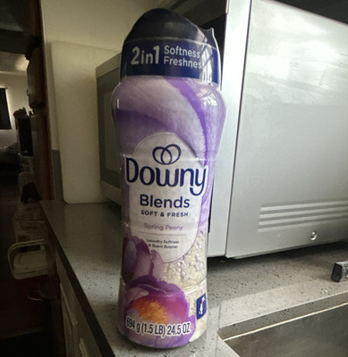 Downy Blends Soft & Fresh 2-in-1 Scent Booster Beads, Spring Peony 24.5 oz