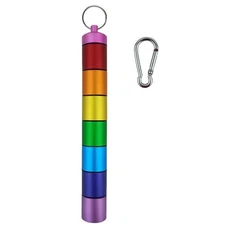 for Pill for Case Dispenser 7 Grids Aluminum Alloy Detachable for Pill