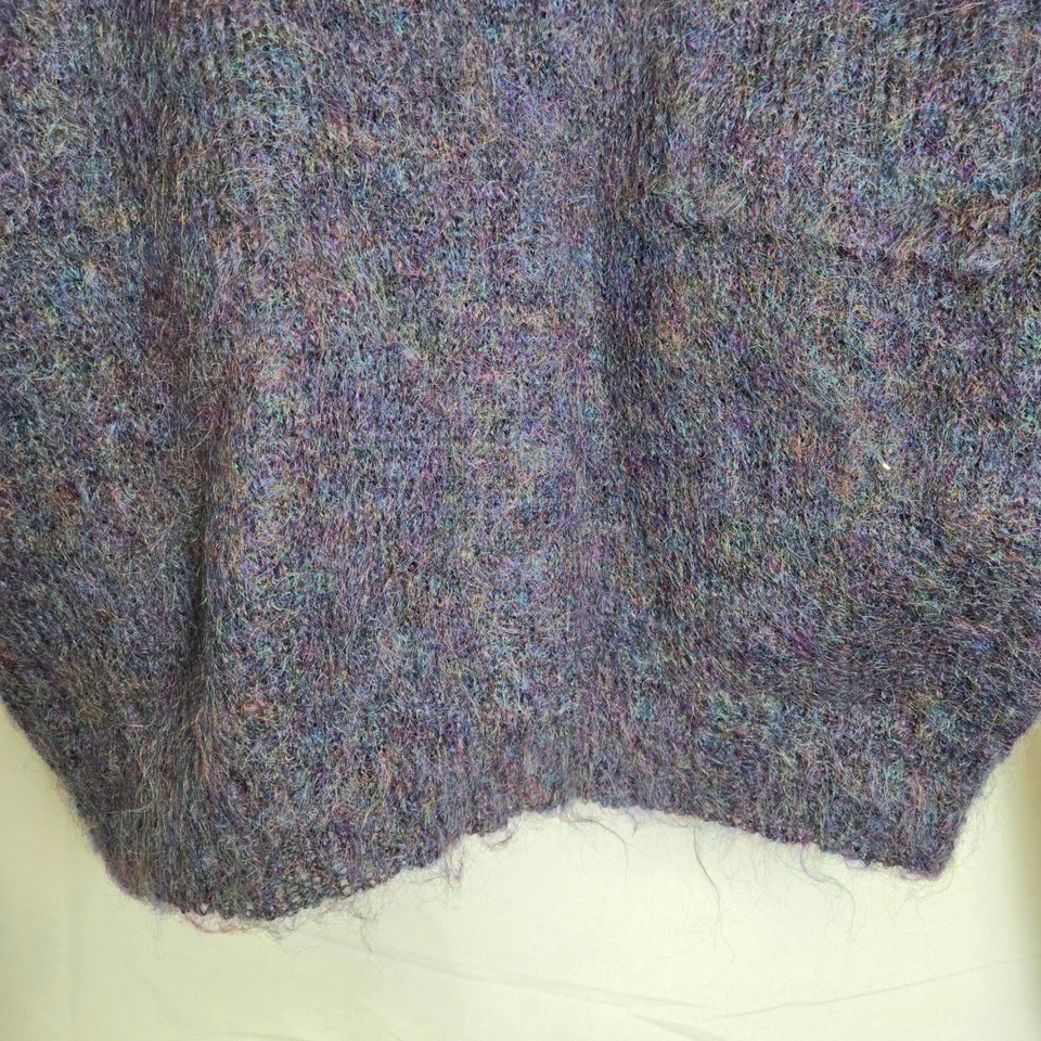 Suéter Vintage Jeanne Pierre Mohair Mezcla Lana, Púrpura, Para Mujer Talla Mediana Foto 3 de 4