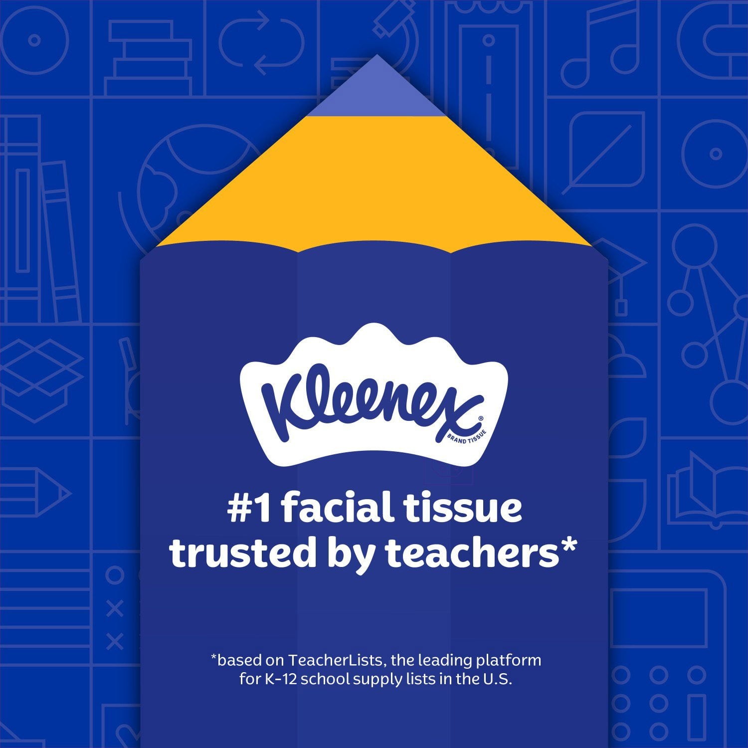Kleenex Trusted Care 2-ply Facial Tissues, Flat Boxes 160 tissues/box, 12 boxes