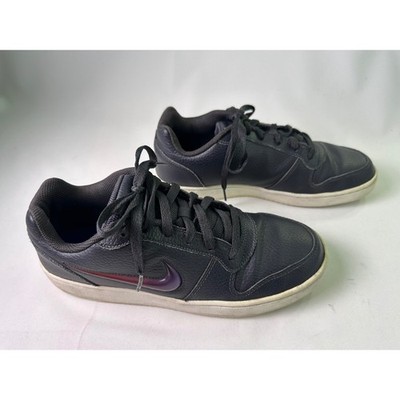Nike Ebernon Low Premium Oil Grey Purple AQ1774-003 Mens 9 Retro 80s Sneakers