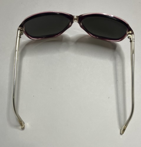 Rare Martin Sunglasses Retro VTG Oversized Mirror Lens Rose Clear Frames France - Picture 5 of 9