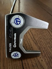taylormade truss tm1 putter 34 in reverse taper golf pride grip w/headcover exc
