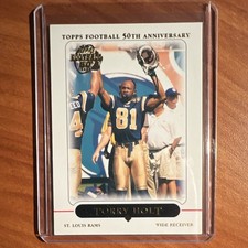 Topps 2005 Football 50th Anniversary Torry Holt #95 St. Louis Rams NFL Card