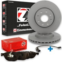 Zimmermann Bremsscheiben Ø345Mm + BeläGe Hinten + WK FüR BMW 5Er E60 6Er E63 E64