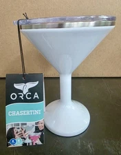 ORCA Chasertini Stainless Steel Insulated Martini Glass Pearl White 