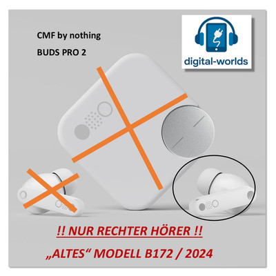 CMF by nothing BUDS PRO 2 hellgrau +++ NUR BUD RECHTS / MODELL B172 / SEHR GUT