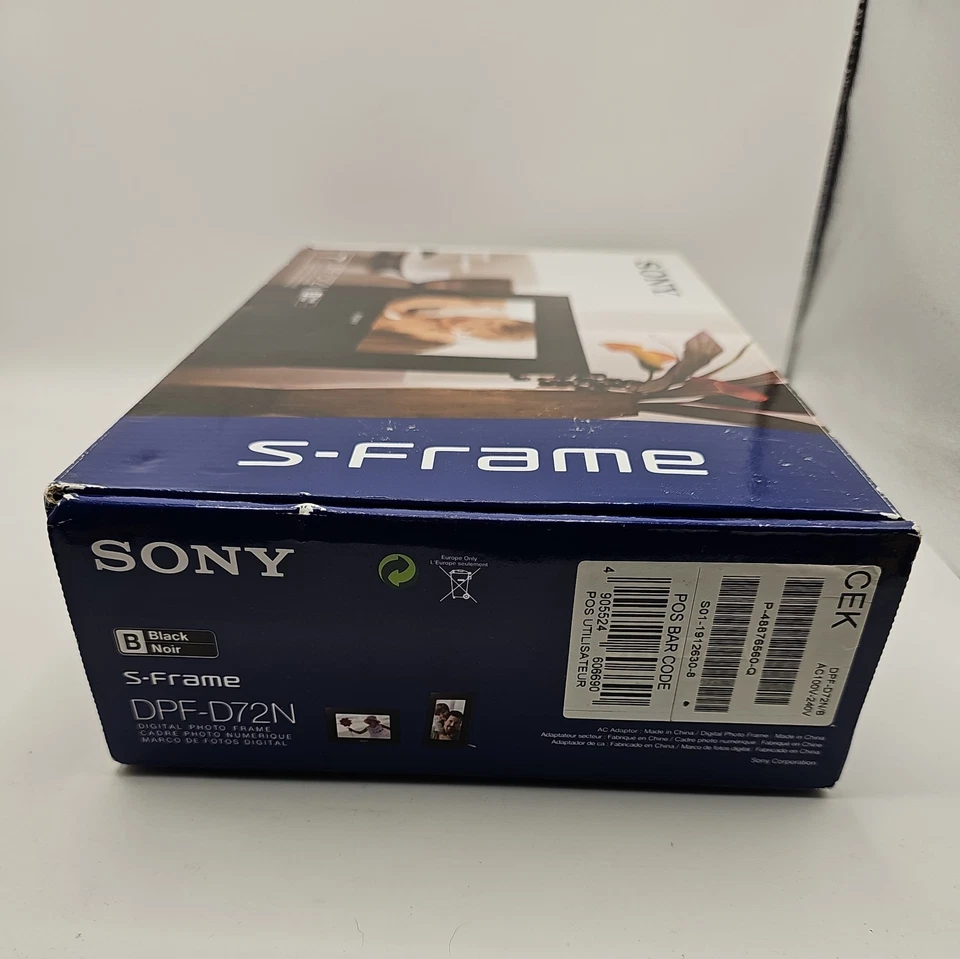 Sony DPF-D72N 7" Digital S-Frame Black New - Image 3 of 4