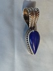 Ann Curley Signed Sterling Silver Lapis Pendant, 8.4 Grams — photo 1