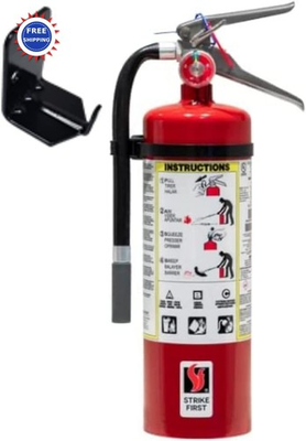 #ad #ad Strike First ABC Fire Extinguisher 5 lb 3A 10BC Dry Chemical Pressure Gauge $119.99