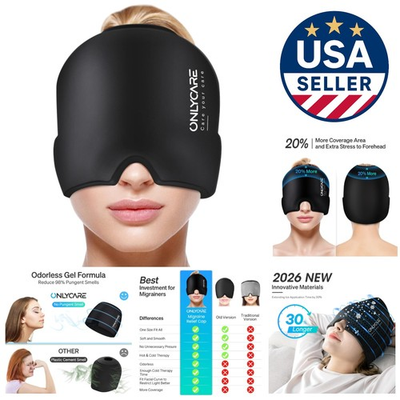 #ad #ad Portable Hot amp; Cold Therapy Headache Mask: Odorless Relief for Stress amp; Hangover $50.99
