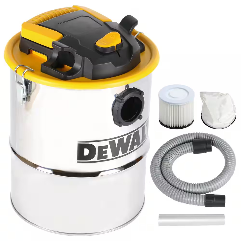 4 Gal. Stainless Steel Ash Vacuum for Dry Pickup