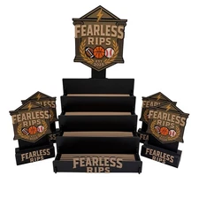 Trading Card Display Stand - Breaker Bundle - 4 Single Card Stands + Multi-Tier