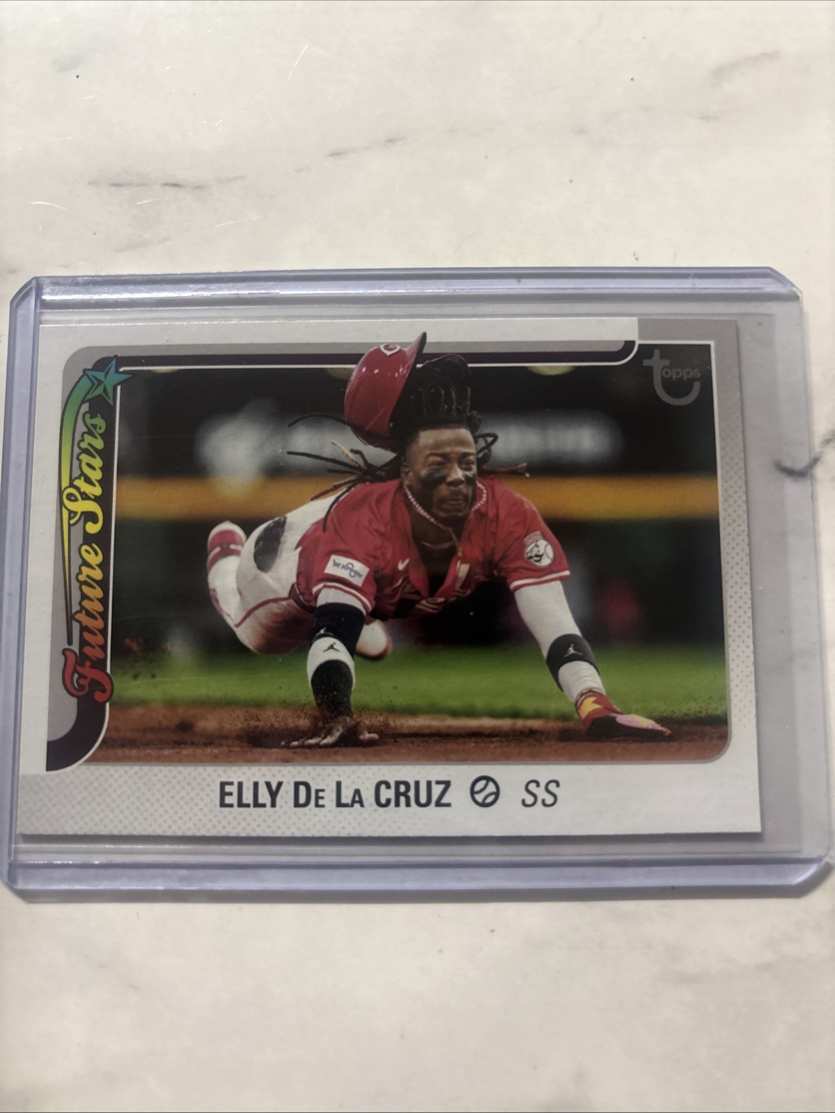 2025 Topps Series 1 Card 150 Elly De La Cruz Vintage Stock /99 SP Reds