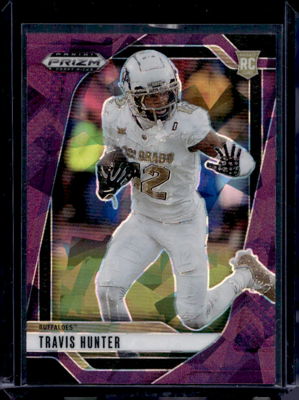 2025 Panini Prizm Draft Picks - Travis Hunter #21 Purple Ice Prizm /199 (RC)