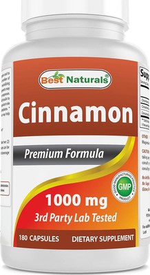 Best Naturals Cinnamon 2000 mg Equivalent with Chromium 400 mcg per Serving - -