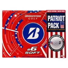 Bridgestone Golf Limited Edition e6 Soft Patriot Pack 2 Dozen Golf Balls 2