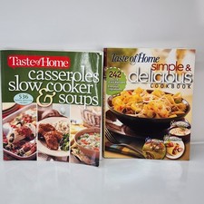 Lot of 2 Taste of Home Simple Delicious Casseroles Soups Slow Cooker Cookbooks
