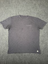 Vuori The Rise Pocket Tee Mens Large Gray Pima Cotton Athletic Shirt V182