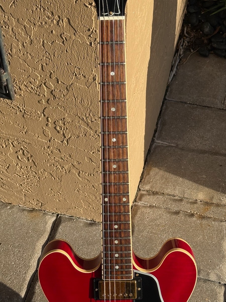 1997 Gibson ES 335 Dot Neck Reissue special flamey Cherry w/Gold