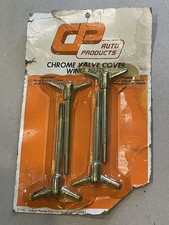 Vintage Cp Auto 70122 Chrome Valve Cover Wingnut Bolts 4pcs. 516-18 Thread