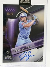 2026 Topps Chrome Black Purple Refractor Jac Caglianone Rookie Auto /75 Encased