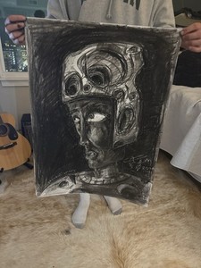 Original Signed Charcoal Drawing by Stevens’O’smoore