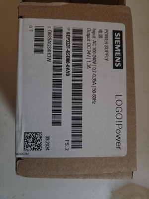 1x Siemens LOGO! Netzteil 24V Dc 1.3A 1,3A 6EP3331-6SB00-0AY0 Power Supply Neu