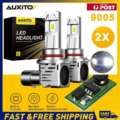 AUXITO 9005(HB3) LED Headlight Kit Light Bulbs High/Low Beam Globes Replace 12V - image 1 of 4