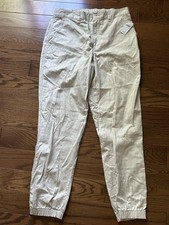 MWT Gap Girlfriend Women  s Ivory Cotton Pants Sz S