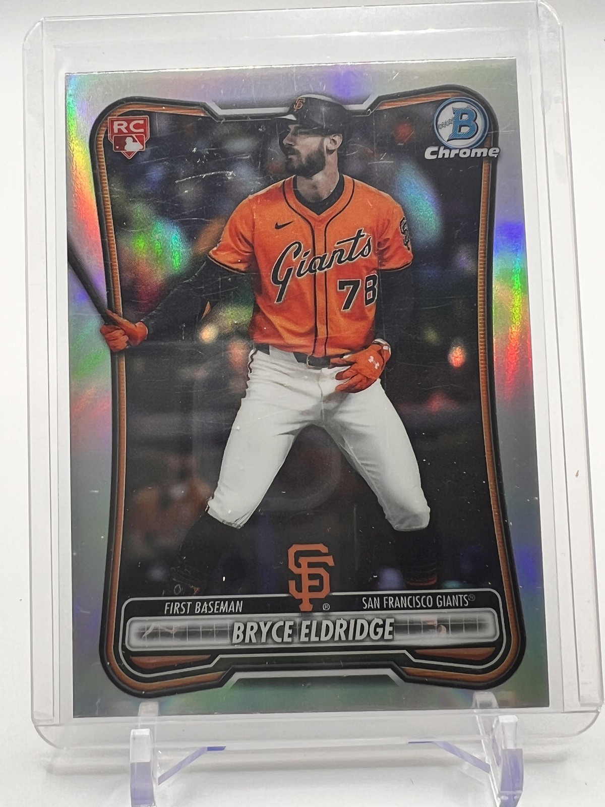 2026 Bowman #58 Bryce Eldridge Rookie Red RC Logo