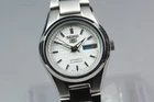 Vtg1988 [N MINT] Seiko 5 4207-01B0 Silver Day Date 24mm Manual Wind Ladies Watch