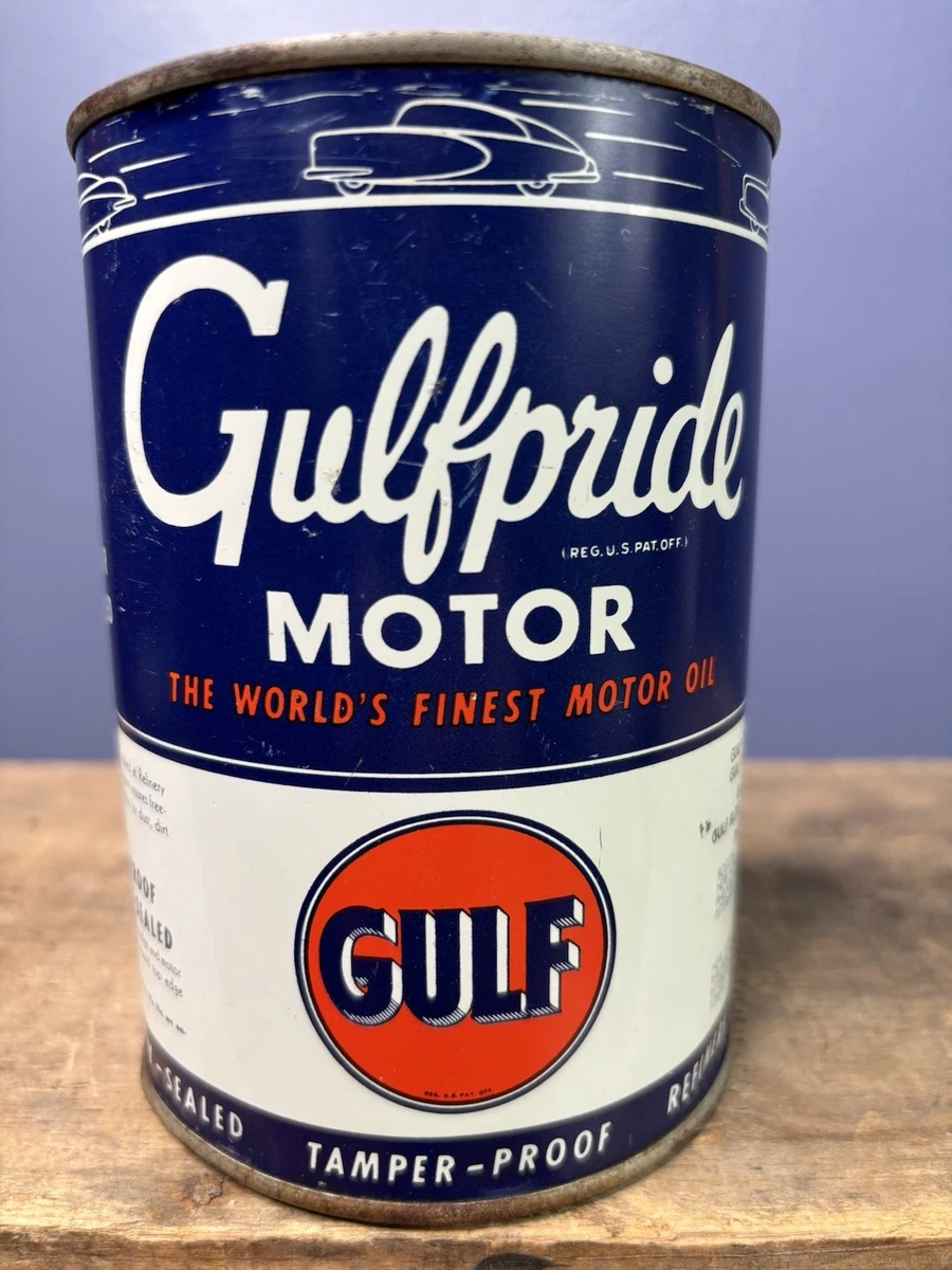 Gulf In Collectible Gas & Oil Advertising Cans And Buckets for