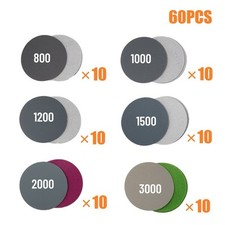 Multi Purpose 60pcs 3 Inch 75mm Hook&Loop Sanding Discs Multiple Grit Options 0.28 per gallon