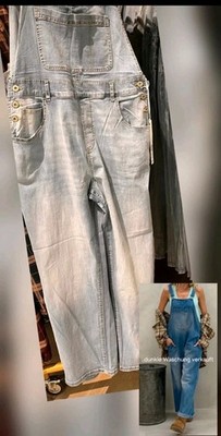 Sexy WomLatzjeans Latzhose Denim Jumpsuit Baggy Overalls Jeanshosen Trägerhosen 