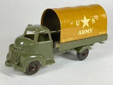 1940s-50's BANNER Toy US Army Truck, Tin  Plastic -SO. 27504 No. 218