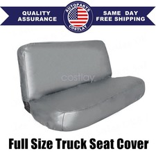 Universal Pu Synthetic Leather Full Size Bench Truck Seat Cover Gray Deluxe New Universal Pu Synthetic Leather Full Size Bench Truck Seat Cover Gray Deluxe New