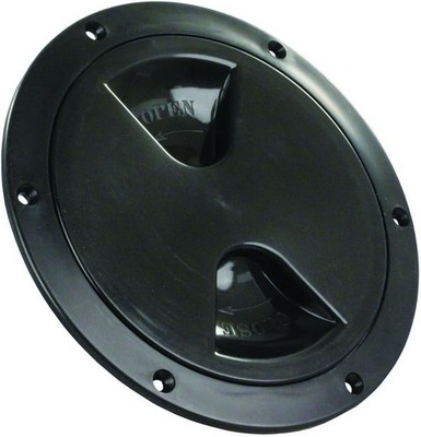 American Motorhome RV Screw in Round Access Hatch, Black 5" 31035