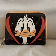 Loungefly Disney Pato Donald Vampiro Disfraz Cremallera Alrededor Cartera Exclusivo