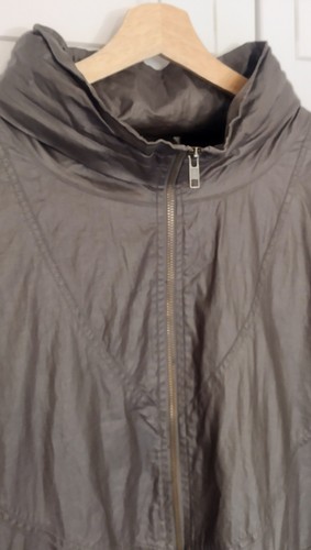Wrap London Waxed Linen Coat UK 16 Brown - Bild 8 von 17