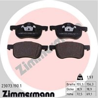 Zimmermann BremsbeläGe Bremsbelegsatz Vorne FüR Volvo V70 II S60 I