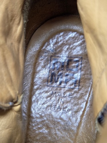 MOMA Western Biker Absatz braun Leder Reißverschluss Schnalle Stiefeletten Damen Gr. 40 - Bild 12 von 12