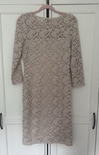 Somerset by Alice Temperley Nude Cream Lace Shift Dress UK 10, Wedding Guest VGC