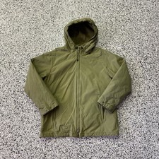 Vintage 90s Eddie Bauer Green Beige Zip Up Jacket Size Large