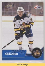 2021-22 Upper Deck CHL Blue Colby Saganiuk #262 READ 5b7