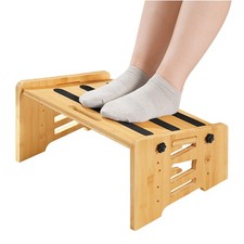 Foot Rest, Adjustable Under Desk Footrest with 5 Height Options & Angles, Non...