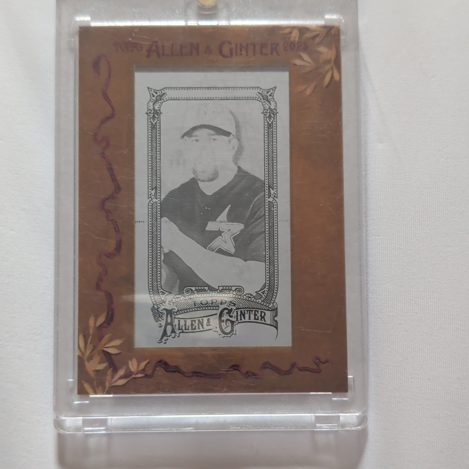 Topps 2025 Allen & Ginter Jeff Bagwell Astros #330 Black Printing Plate 1/1