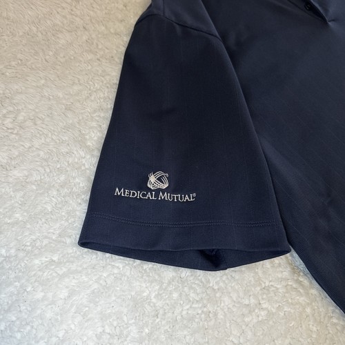 Nike Golf Dri-Fit Men's Size XL Deep Blue Short Sleeve Polo Shirt Medical Mutual - Picture 4 of 13