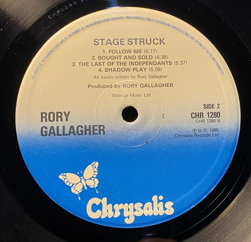 RORY GALLAGHER - STAGE STRUCK LIVE LP N MINT Original UK 1st Press + 7" Single - Image 4 of 4