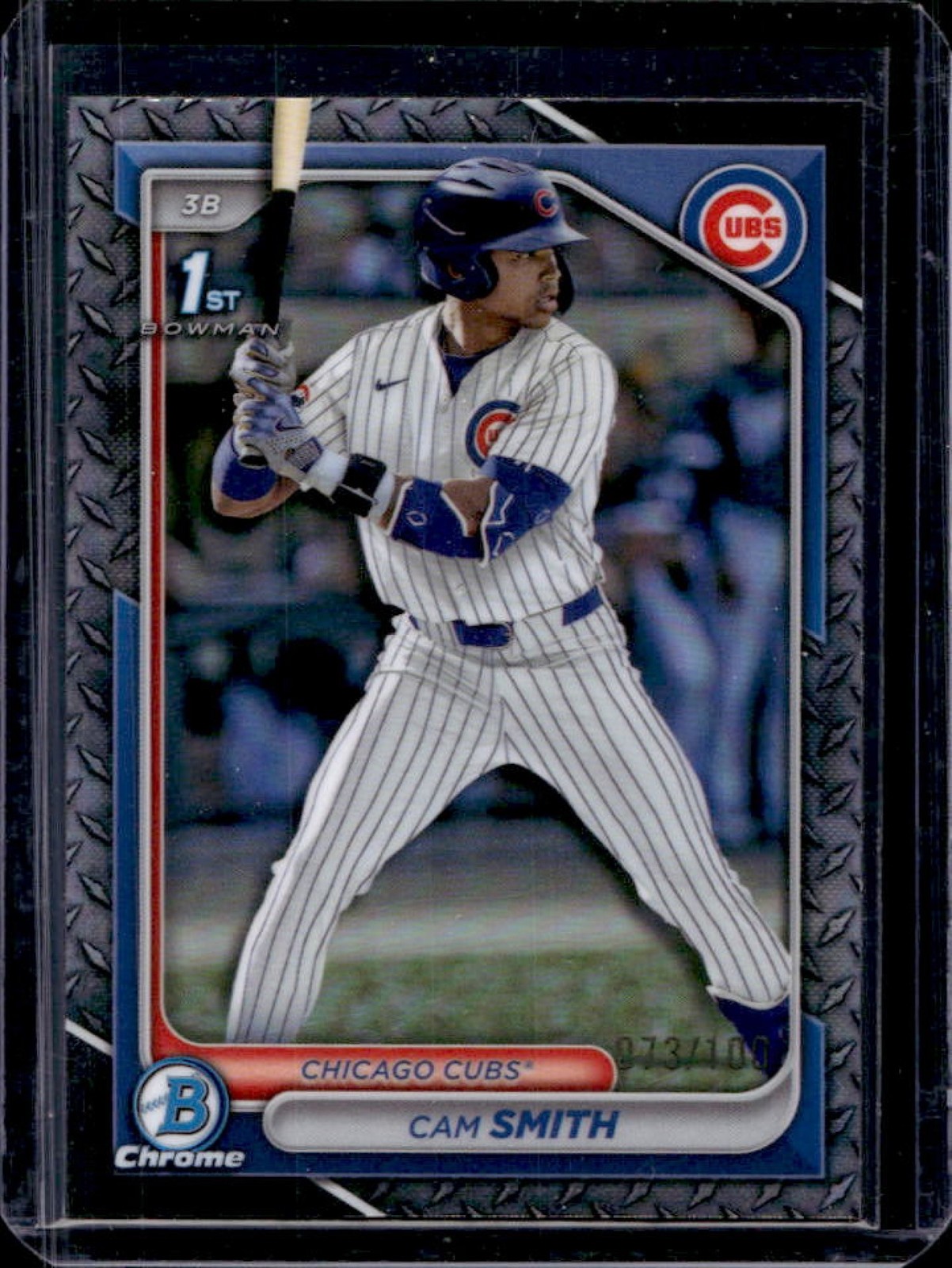 2024 Bowman Draft Cam Smith Chrome Steel Metal Refractor 1st Prospect #73/100